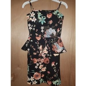 Peplum floral dress forever 21 NWT